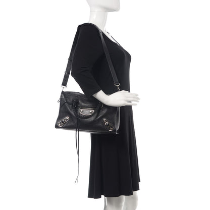 Balenciaga Chevre Silver Metallic Edge Hardware S City Black 2 of 15
