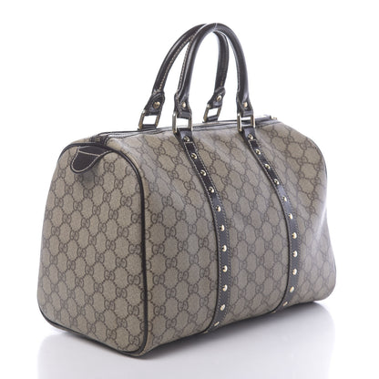Gucci Monogram Guccissima Hearts Studded Medium Joy Boston Dark Brown 3 of 10