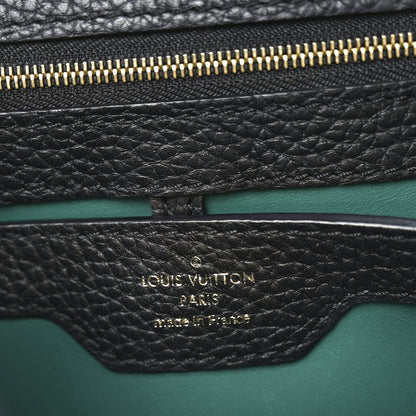 Louis Vuitton Taurillon Malachite Effect BB Capucines Black 6 of 9
