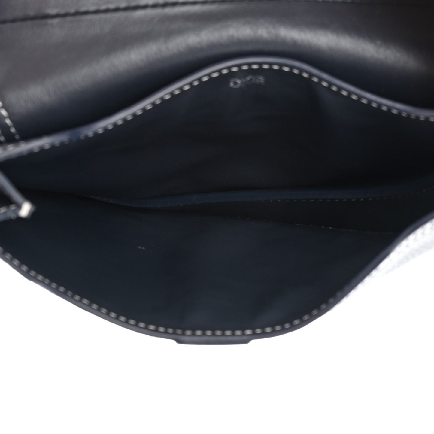 X KAWS Grained Calfskin Saddle Wristlet Blue