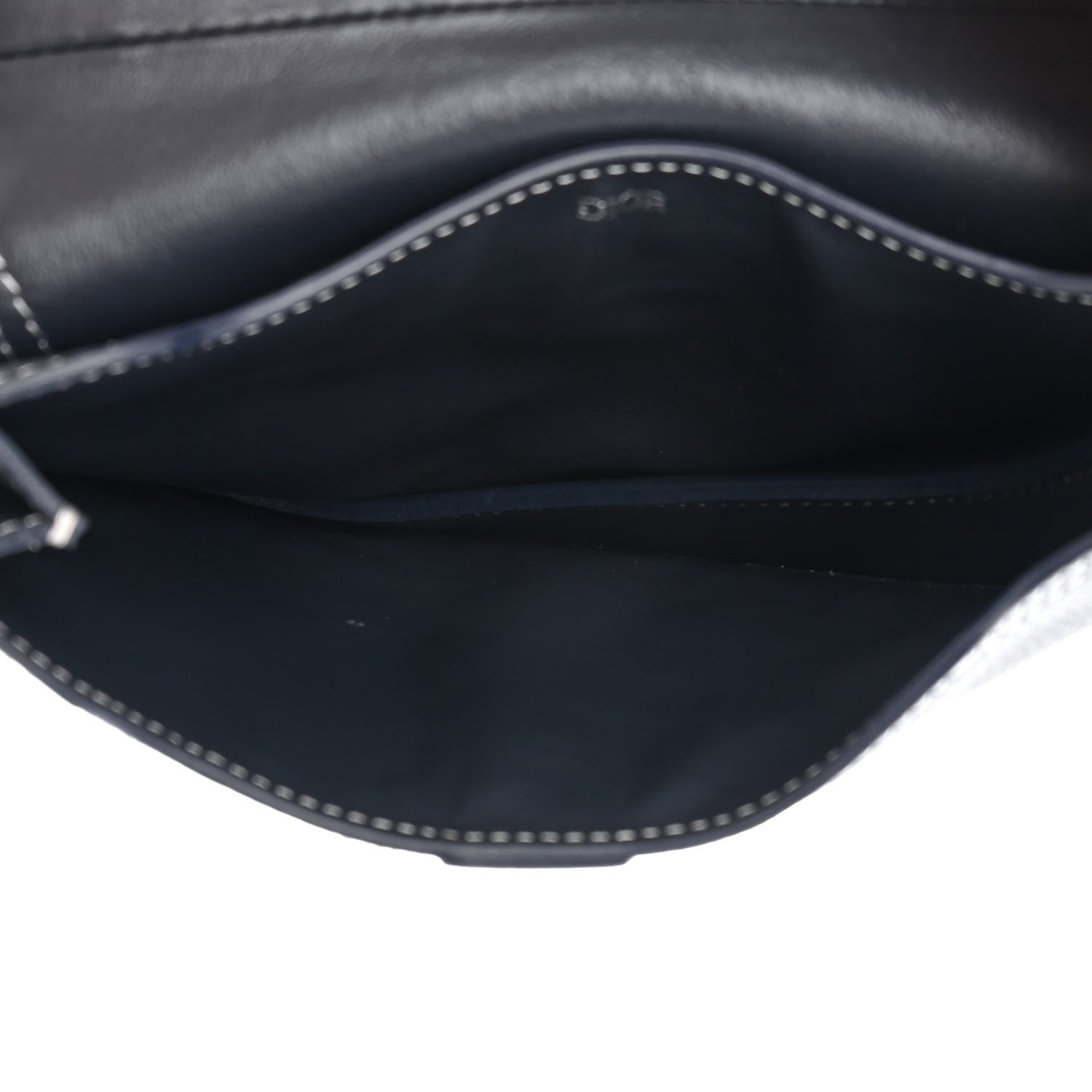 Christian Dior X KAWS Grained Calfskin Saddle Wristlet Blue 5 of 12