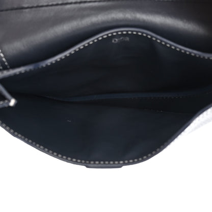 Christian Dior X KAWS Grained Calfskin Saddle Wristlet Blue 5 of 12