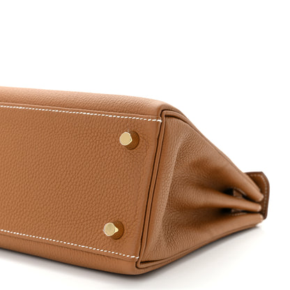 Hermes Togo Kelly Retourne 25 Gold 10 of 11