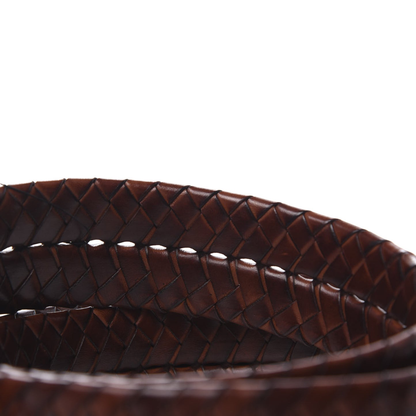 Calfskin Braided Double G 40mm Belt 95 38 Cuoio Bruciato