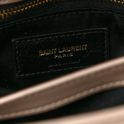 Saint Laurent Calfskin Y Quilted Monogram Toy Loulou Satchel Latte 6 of 9