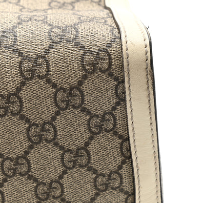 Gucci GG Supreme Monogram Medium Padlock Tote White 28 of 29