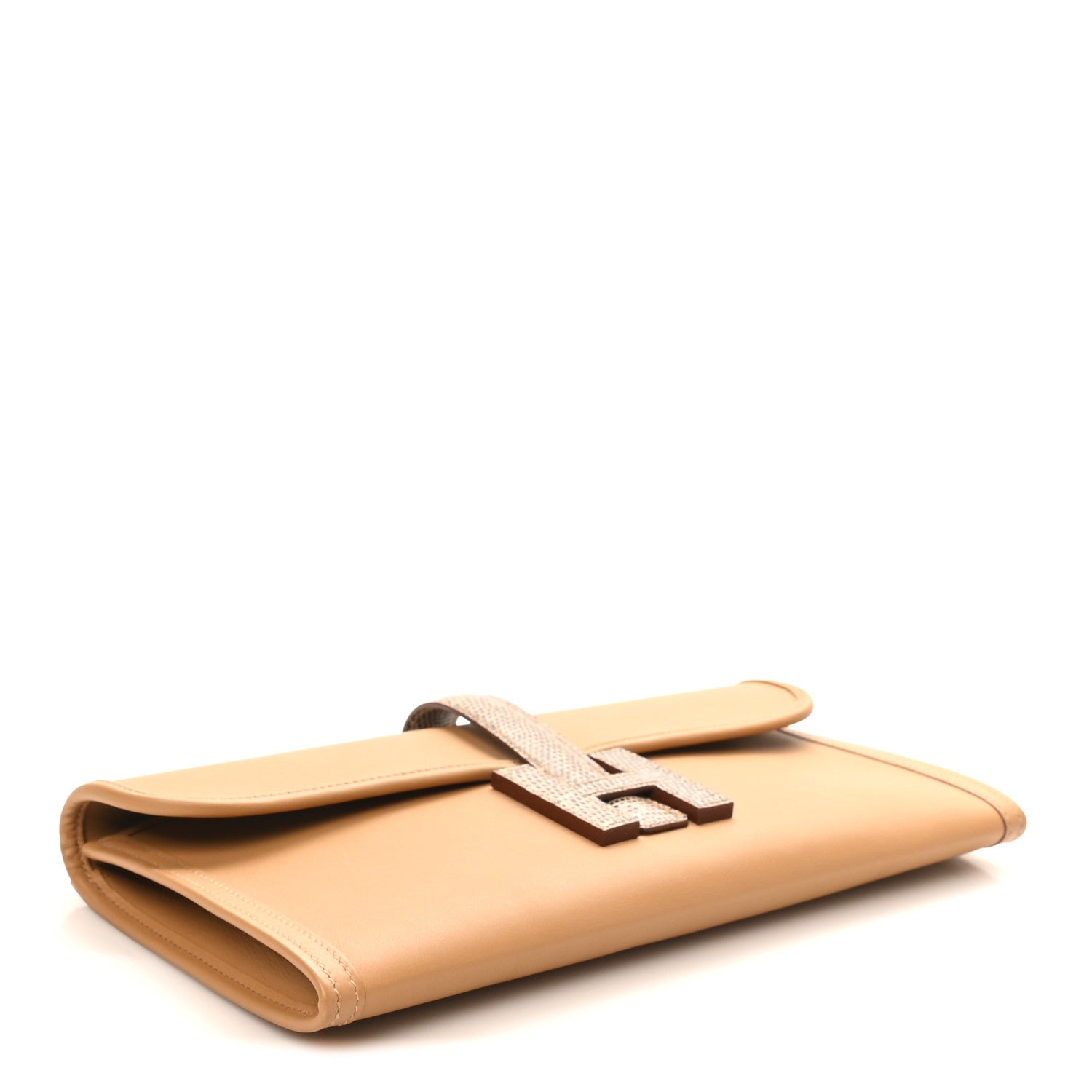 Hermes Swift Lizard Jige Elan Touch 29 Clutch Biscuit Ombre