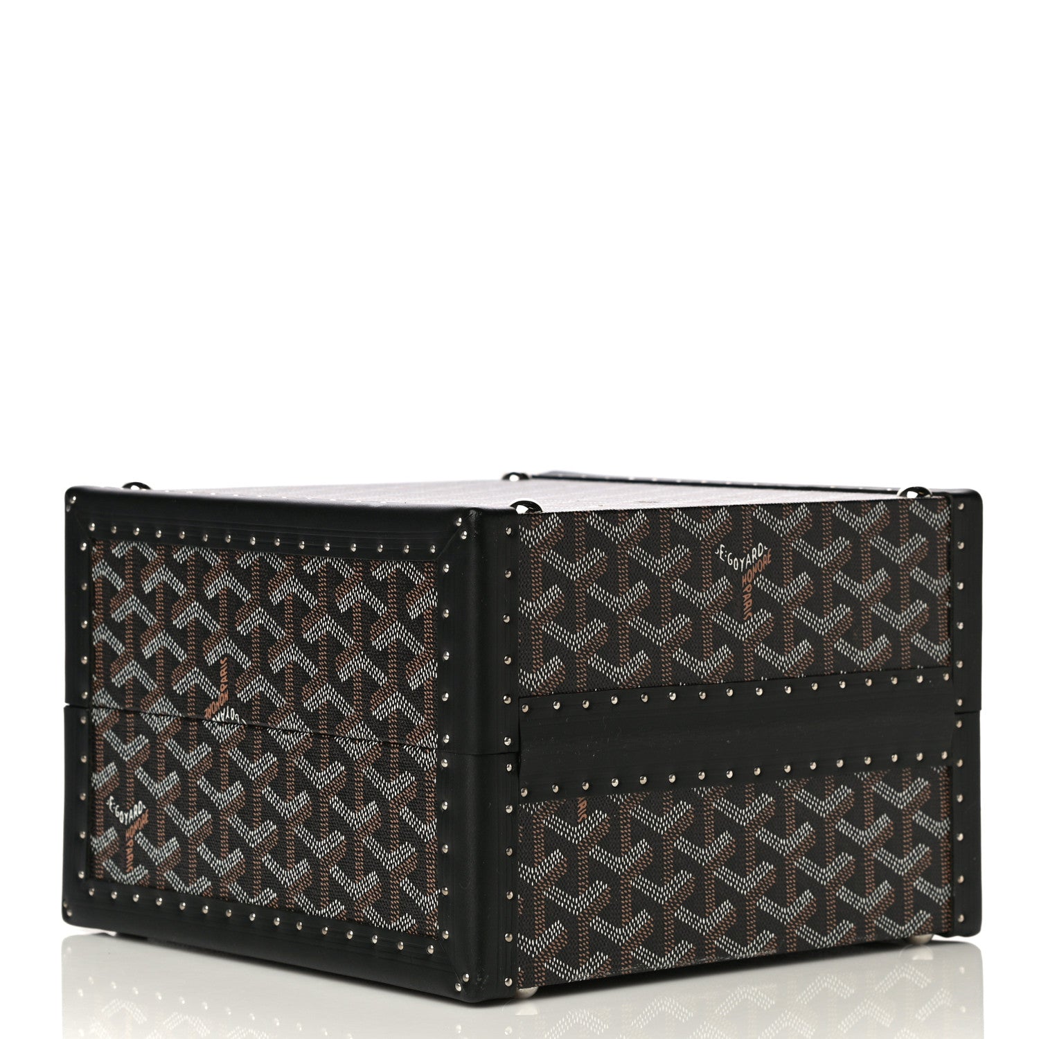 Goyard Goyardine Travelling Pet Bowl Carrier Black 4 of 16