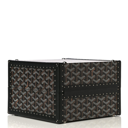Goyard Goyardine Travelling Pet Bowl Carrier Black 4 of 16
