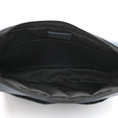Louis Vuitton Calfskin Monogram Shadow Duo Messenger Navy Blue 5 of 11