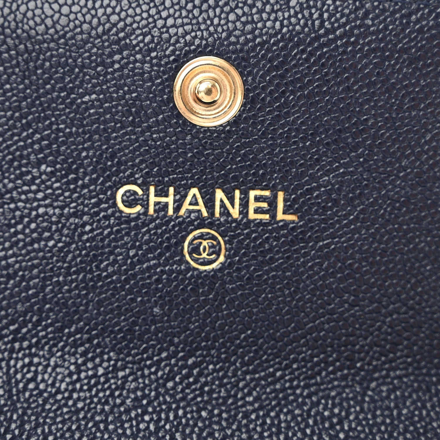 Chanel Caviar Quilted Boy Flap Card Holder Navy 6 of 9