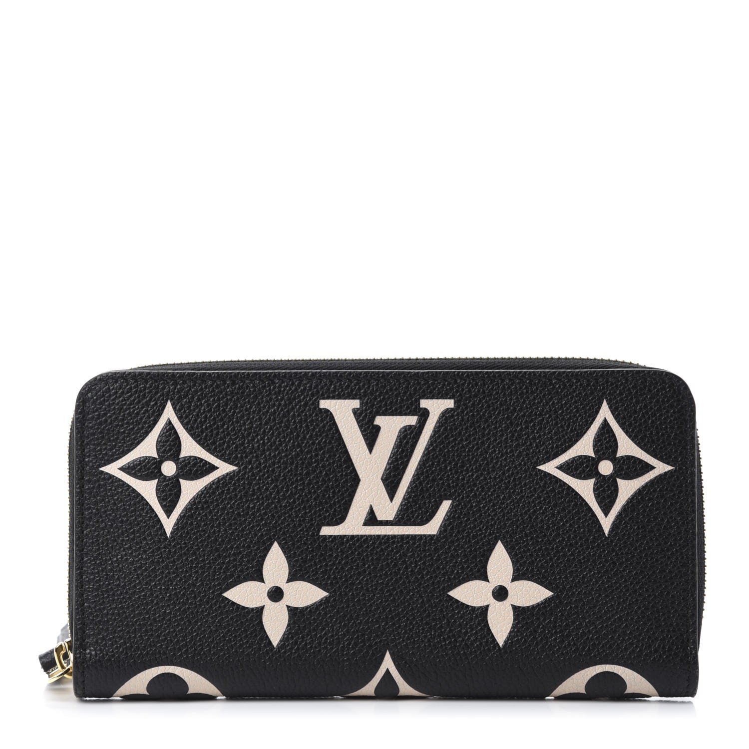 Louis Vuitton Empreinte Monogram Giant Zippy Wallet Black Beige 1 of 7