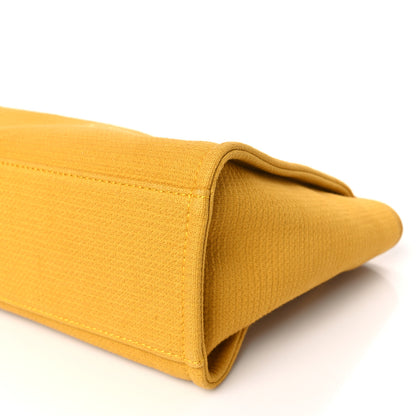 Chanel Mixed Fibers Small Deauville Tote Yellow 10 of 10