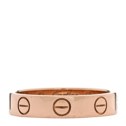 Cartier 18K Pink Gold 3.5mm LOVE Wedding Band Ring 48 4.5 3 of 5