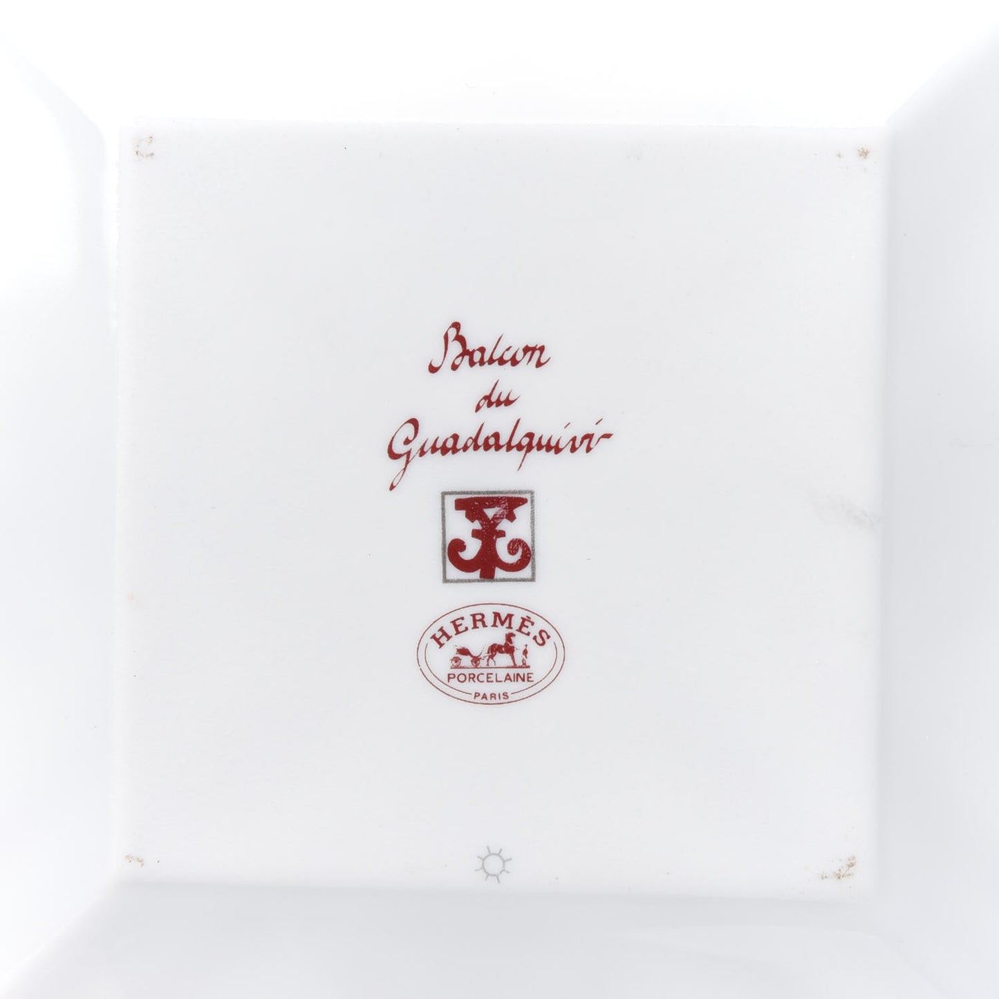 Porcelain Balcon du Guadalquivir Square Plate