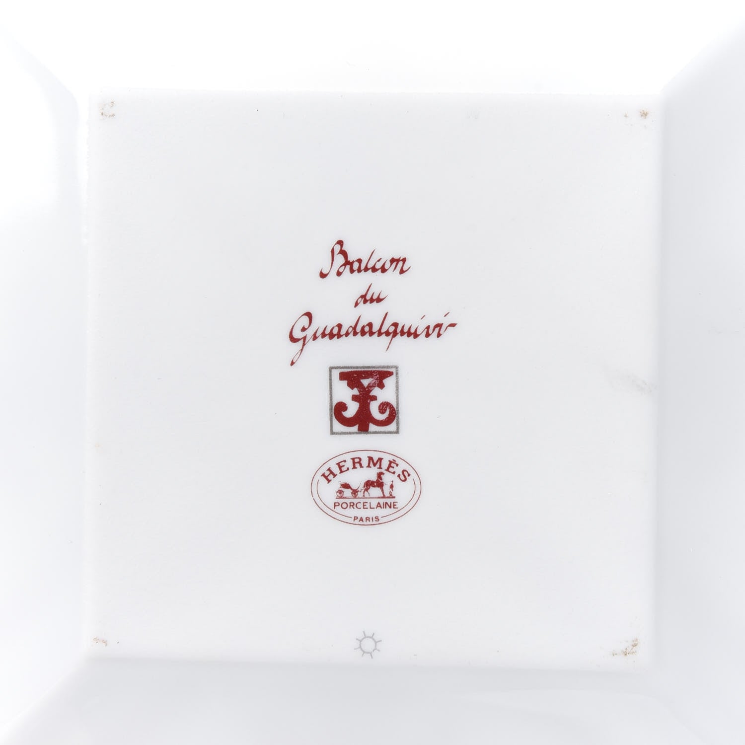 Hermes Porcelain Balcon du Guadalquivir Square Plate 4 of 5