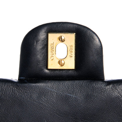 Chanel Lambskin Quilted East West Flap Black 6 of 8