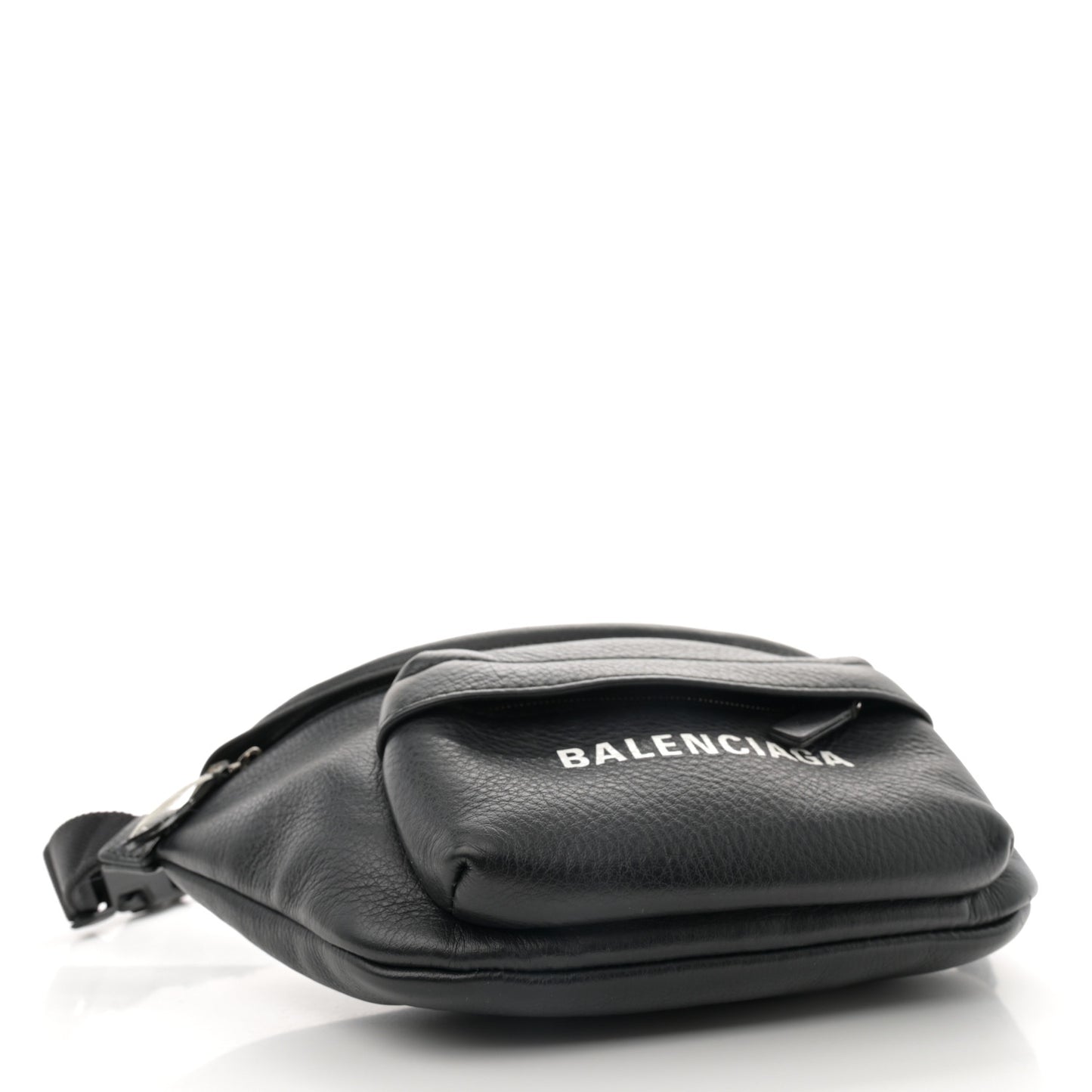 Smooth Calfskin Logo Everyday Beltpack XS Black White