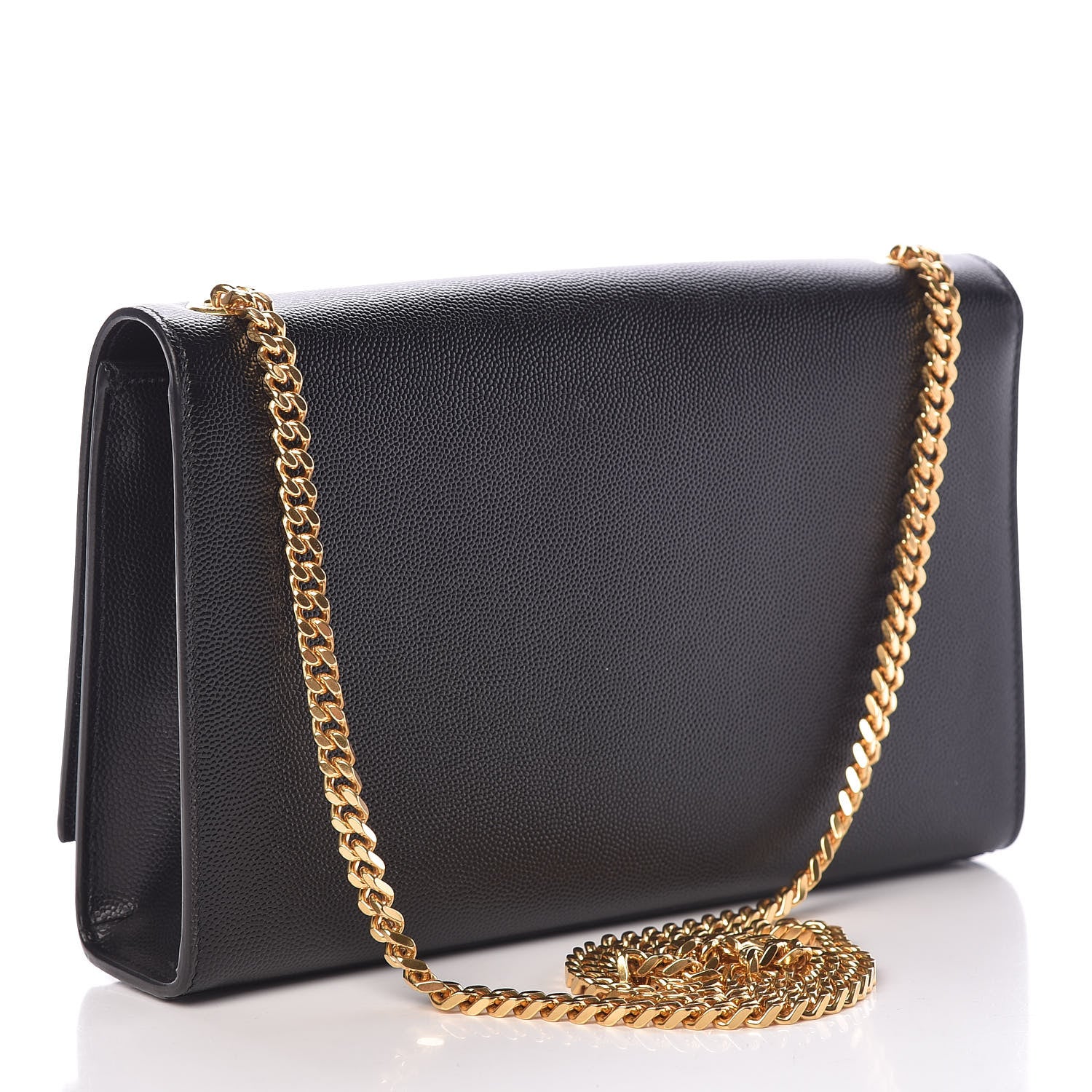 Saint Laurent Grain De Poudre Star Monogram Kate Satchel Black 3 of 10