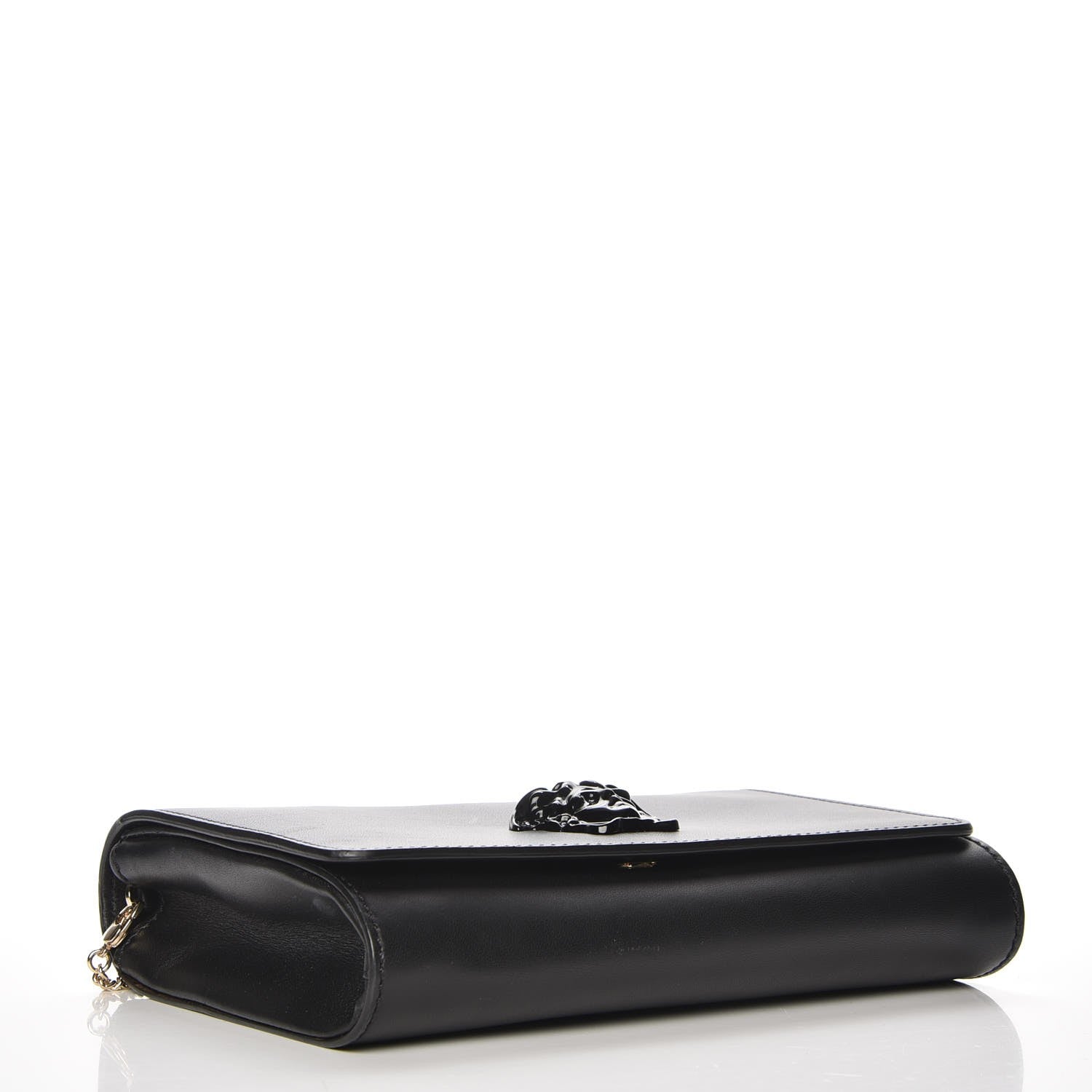Versace Calfskin Palazzo Chain Evening Bag Black 4 of 6