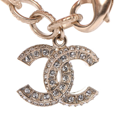 Chanel Pearl Crystal CC Bracelet Gold 3 of 4
