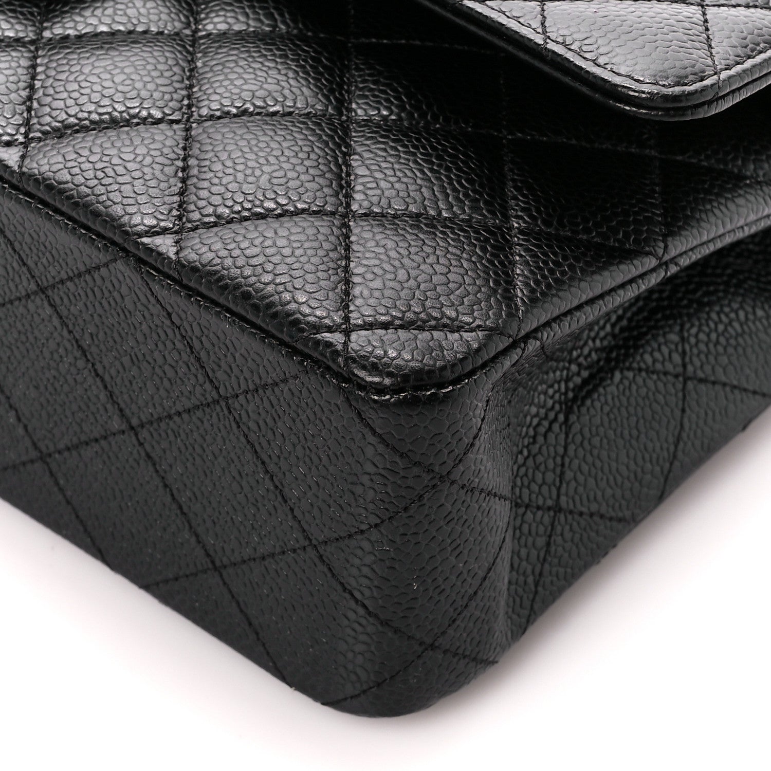 Chanel Caviar Quilted Medium Double Flap Black 11 of 12