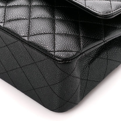Chanel Caviar Quilted Medium Double Flap Black 11 of 12