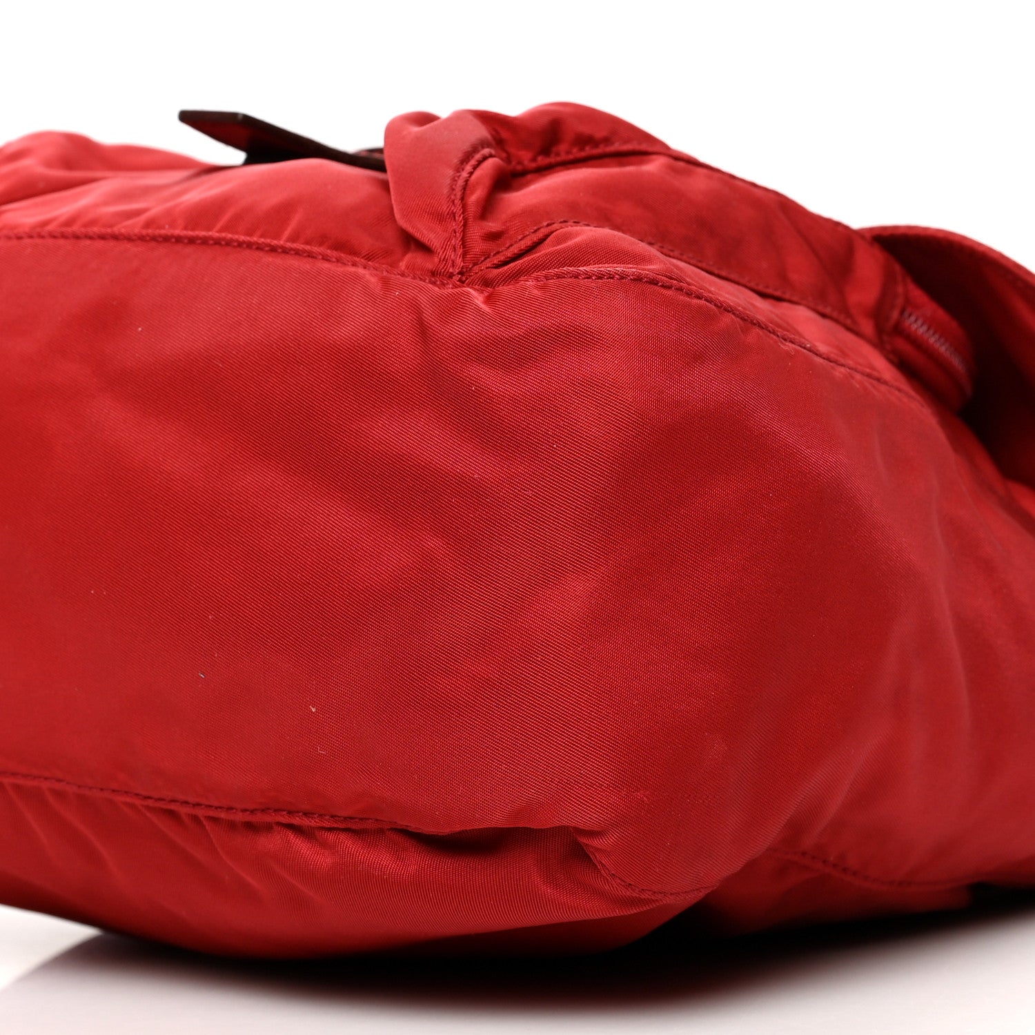 Prada Nylon Vela Small Hunting Bag Cherry 10 of 12