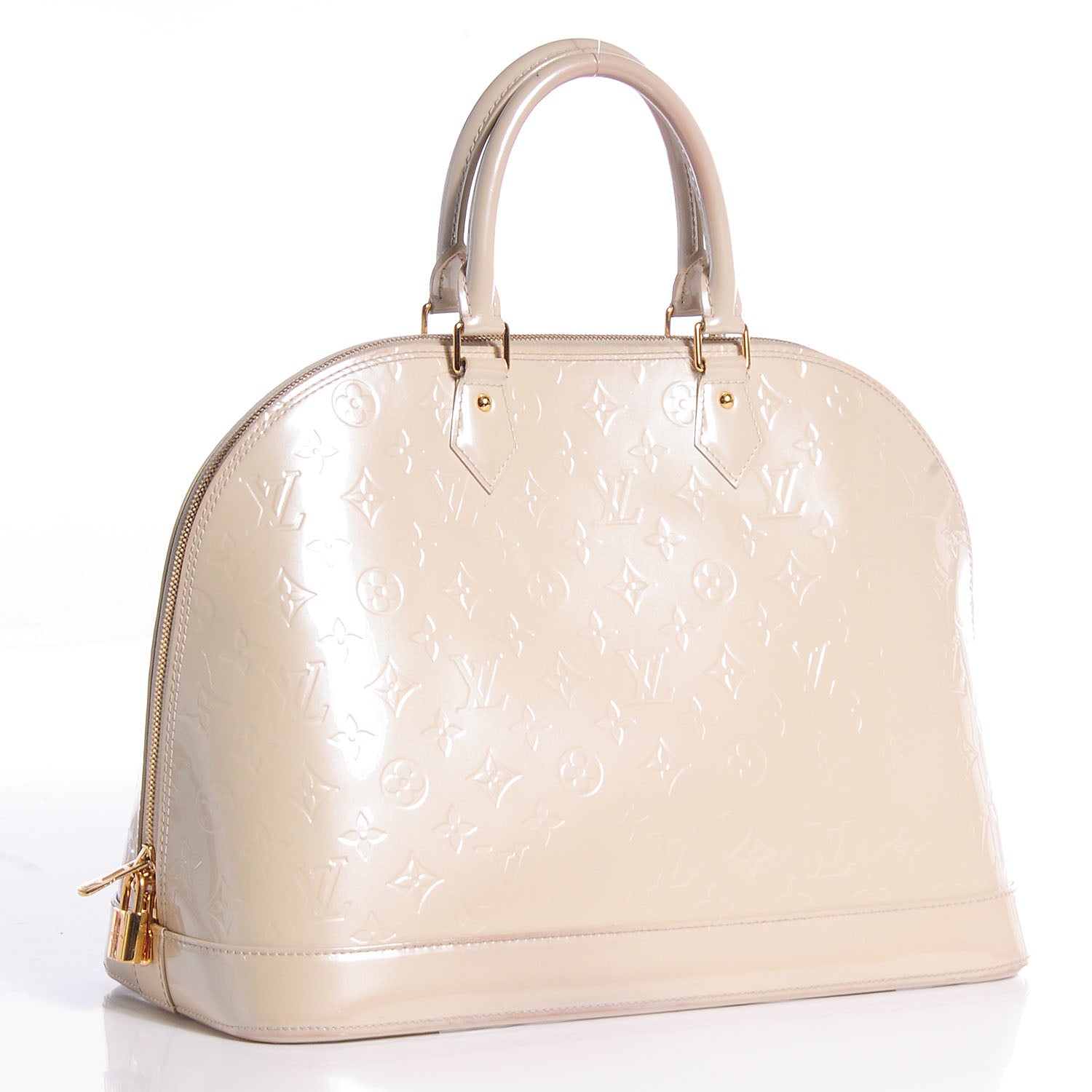 Louis Vuitton Vernis Alma GM Blanc Corail 4 of 8