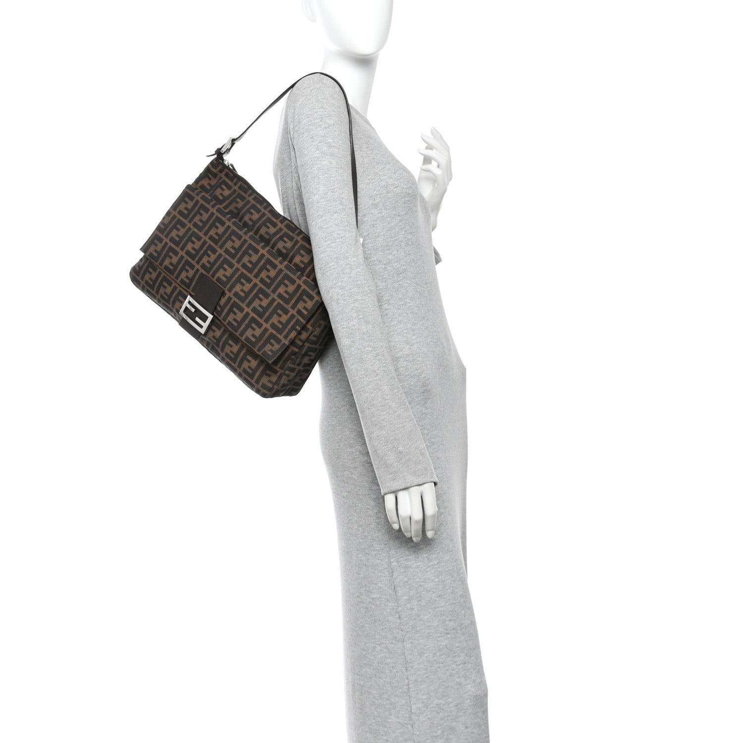 Fendi Zucca Mama Baguette Tobacco 2 of 9