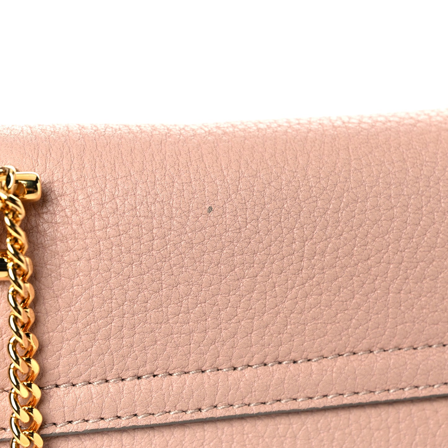 Grained Lambskin Drew Shoulder Bag Cement Pink