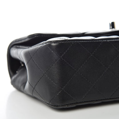 Chanel Lambskin Quilted Mini Rectangular Flap Black 8 of 10