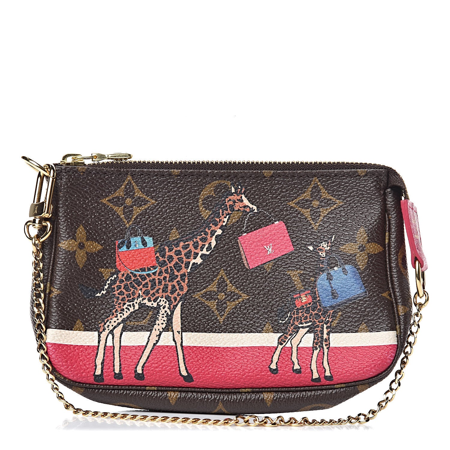 Louis Vuitton Monogram 2017 Christmas Animation Mini Pochette Accessories 1 of 7