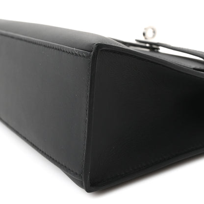 Hermes Swift Kelly Pochette Clutch Black 10 of 11