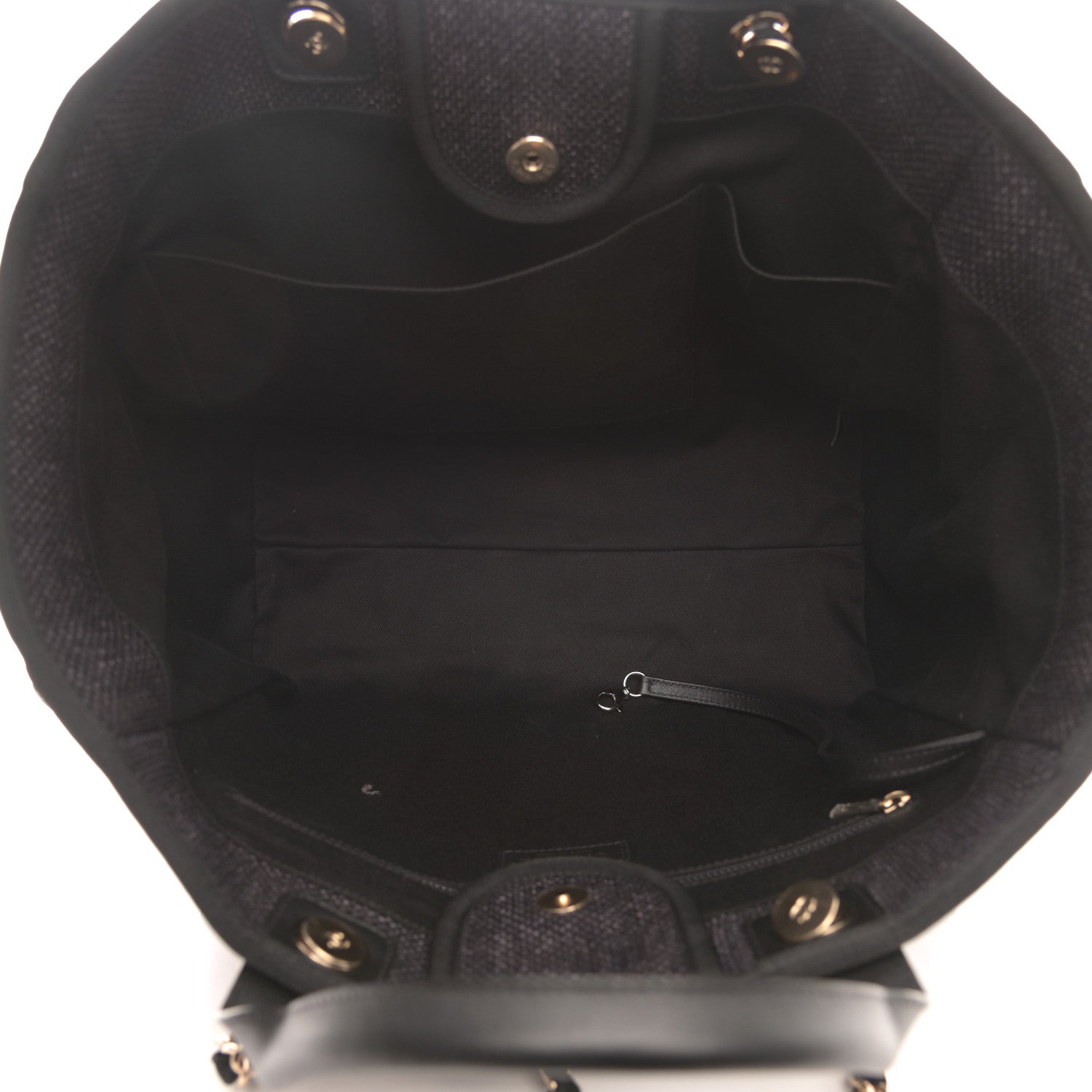 Chanel Woven Straw Raffia Large Deauville Tote Black 5 of 8