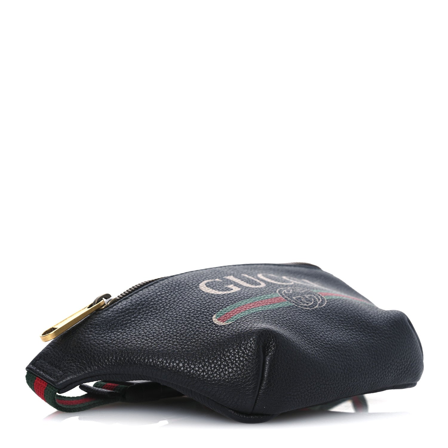 Gucci Grained Calfskin Small Logo Belt Bag Black 9 of 11