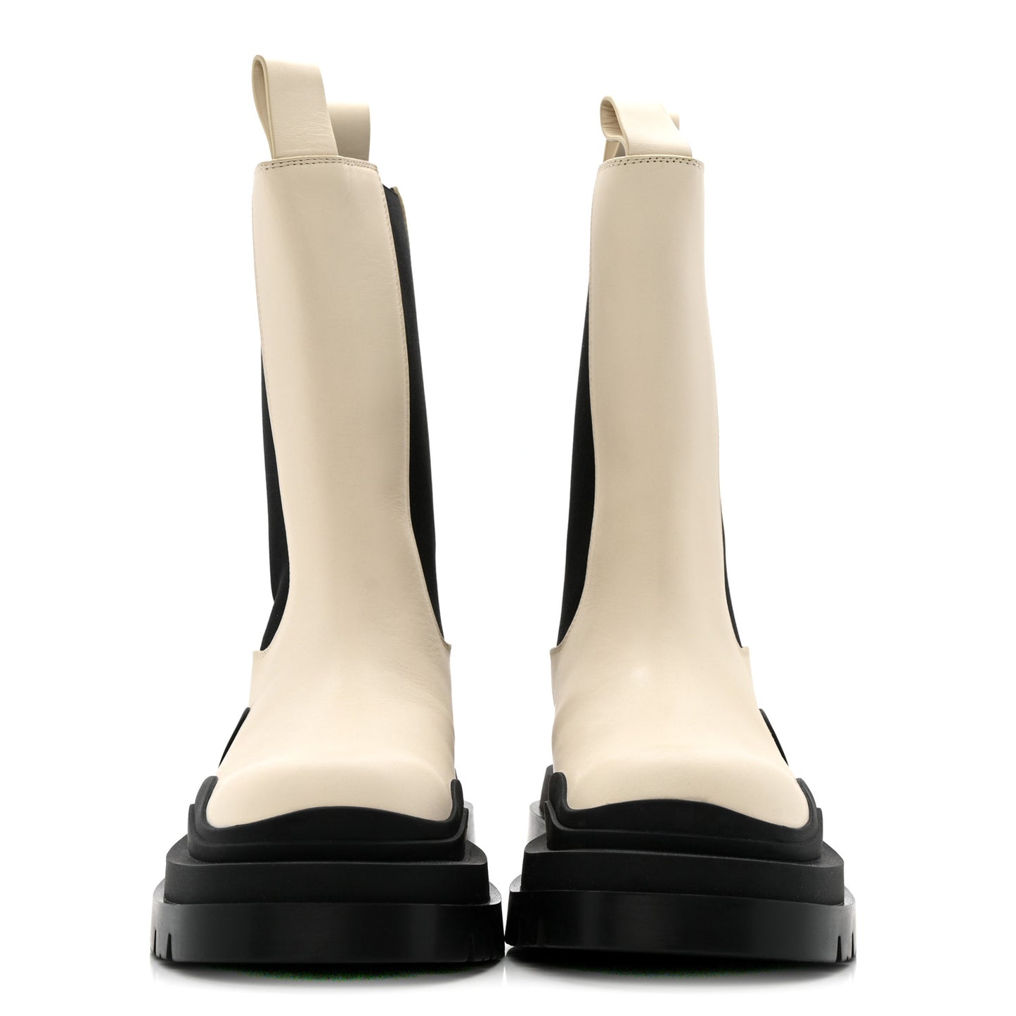 Calfskin The Tire Chelsea Boots 38 Sea Salt Black