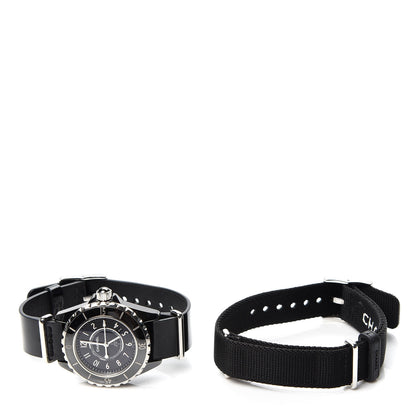 Chanel Stainless Steel Ceramic 33mm J12 Quartz Watch Black 5 of 6