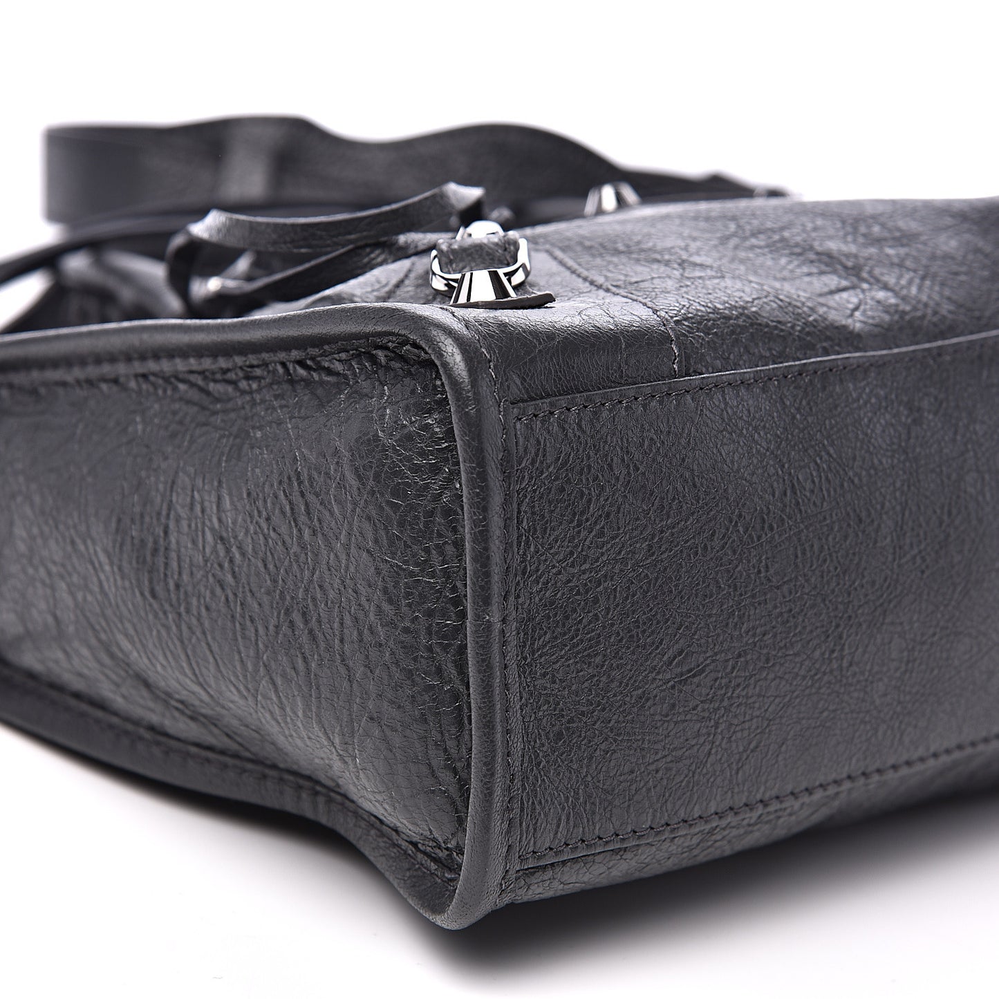 Agneau Classic Silver Hardware S City Gris Fossile