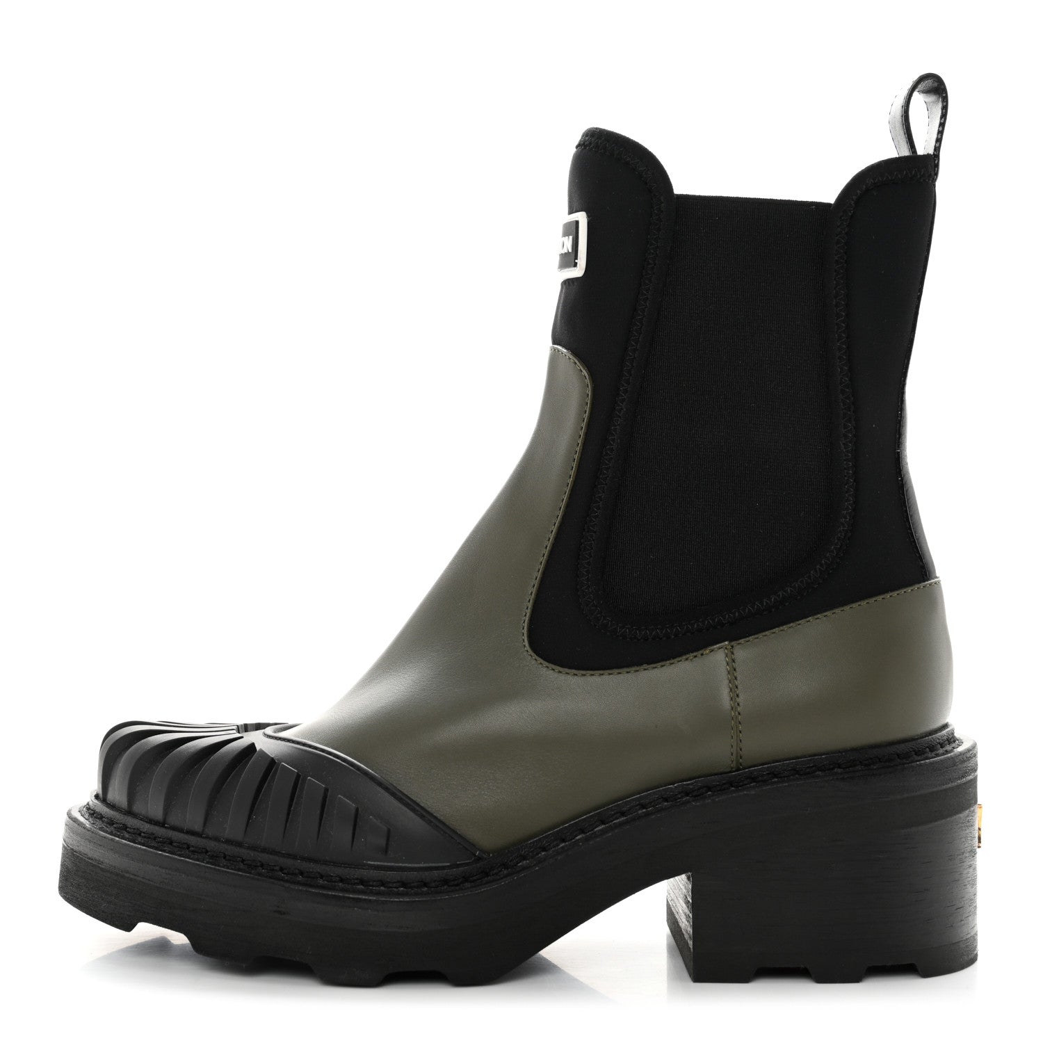 Louis Vuitton Calfskin Beaubourg Ankle Boots 39 Black Green 1 of 11