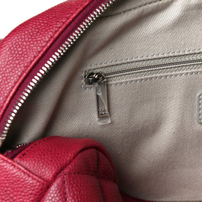 Chanel Caviar Quilted Jumbo Easy Flap Dark Pink 12 of 19