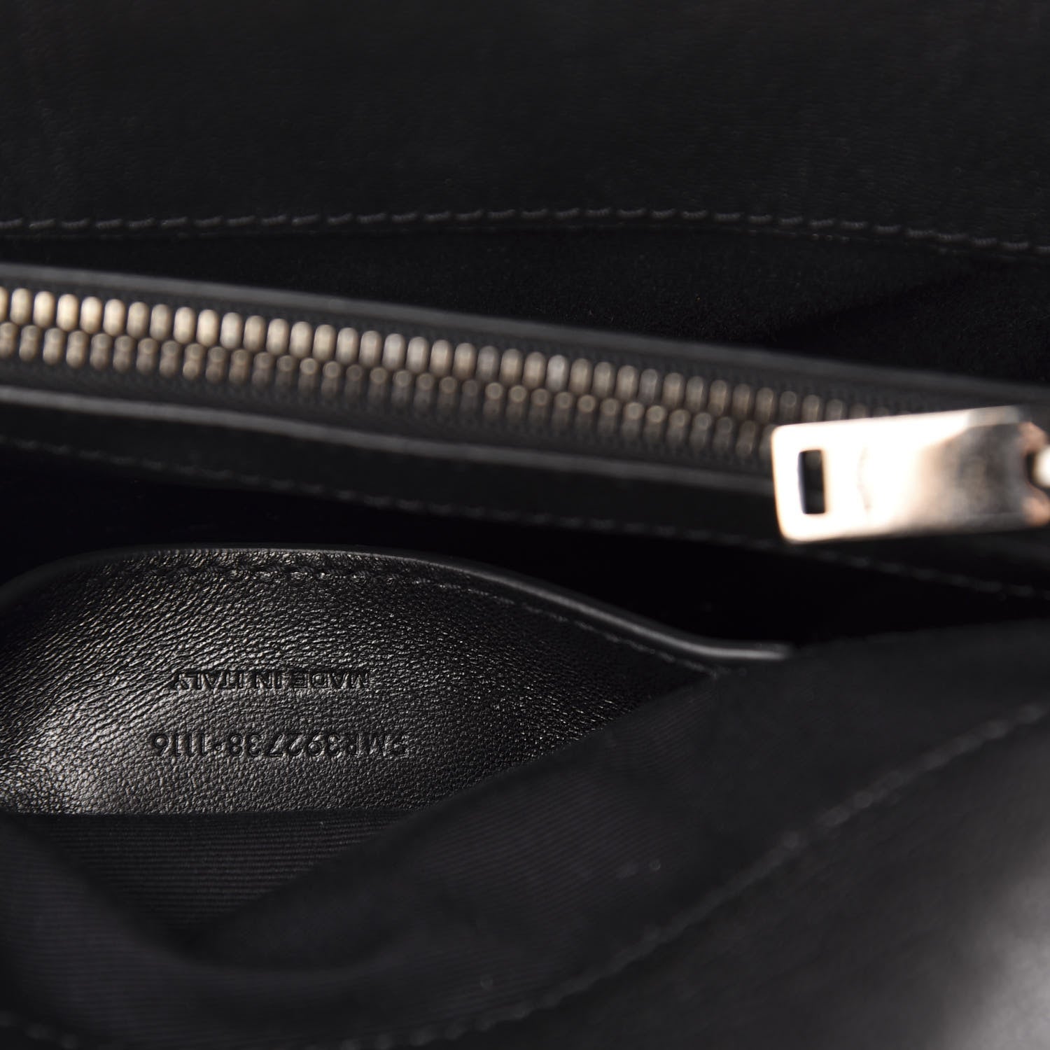 Saint Laurent Sheepskin Matelasse Chevron Monogram Large College Satchel Black 13 of 14