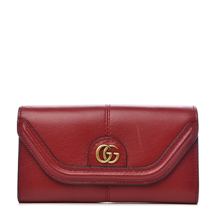 Gucci Calfskin Default Flap Wallet Cherry 1 of 12
