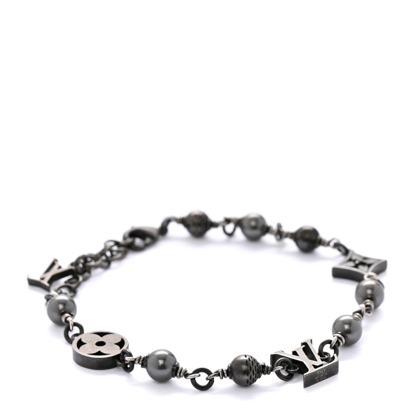 LV Pearls Bracelet Black