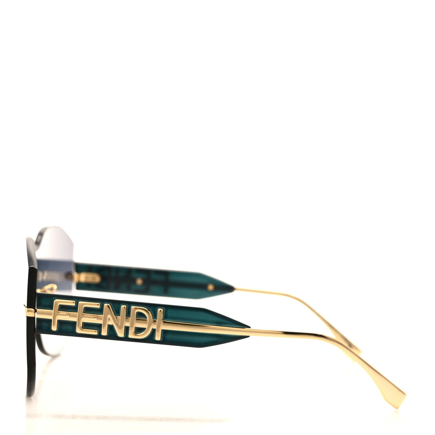 Metal Fendigraphy Shield Sunglasses FE 40066/U Shiny Endura Gold