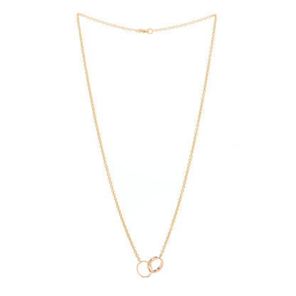 Cartier 18K Pink Gold Interlocking LOVE Necklace 3 of 9