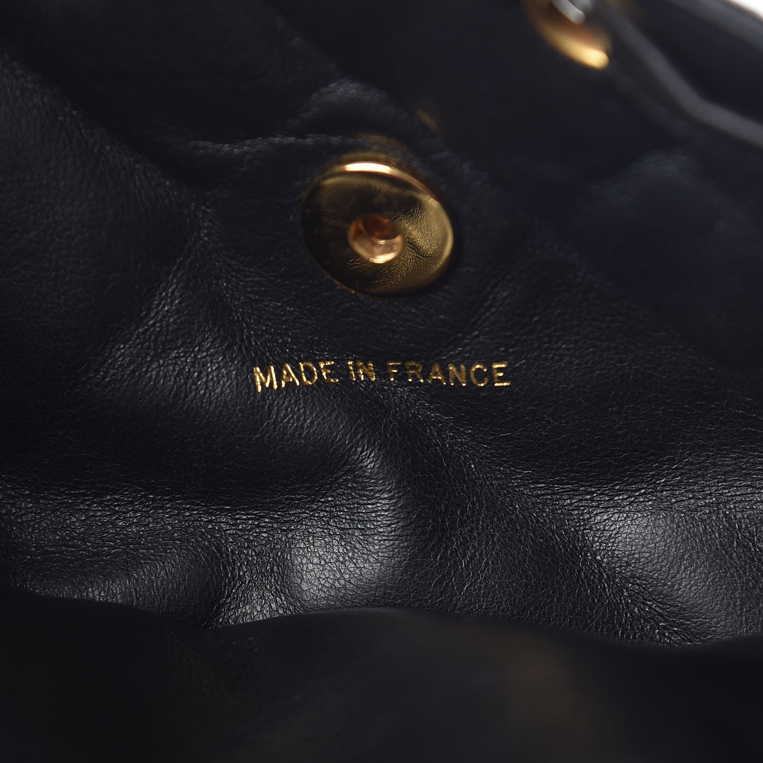 Chanel Lambskin Quilted Drawstring Backpack Black 7 of 10