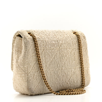 Saint Laurent Boucle Tweed Patchwork Monogram Medium Jamie Baguette Craie 3 of 13