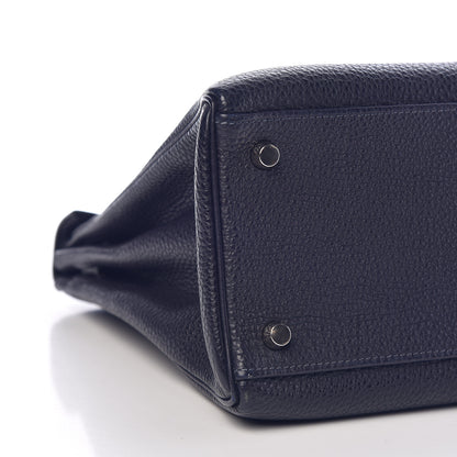 Hermes Togo Kelly Retourne 32 Indigo 8 of 11