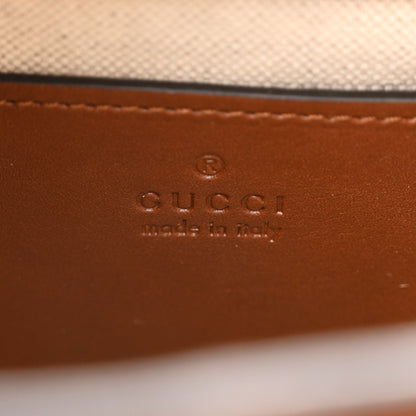 Gucci New Canvas Charisma Calfskin Crystal GG Monogram Mini Diana Tote Bag Camel Ebony 6 of 11
